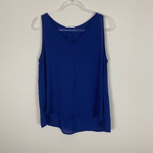 Elodie | Blue V Neck Blouse Size Large